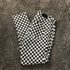 Checkered Jeans